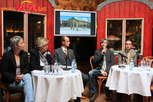 Riesenradvorplatz Pressekonferenz