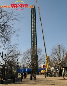 Praterturm Baustelle