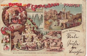 Postkarte Grottenbahn