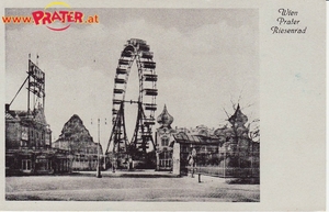 Wien prater Riesenrad Postkarte 1920