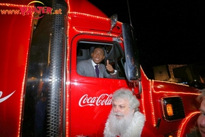 Alaba und Coca-Cola Truck