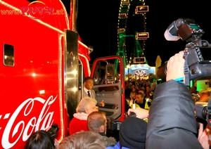 Alaba und Coca-Cola Truck