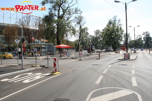 Baustellen rund um den Prater